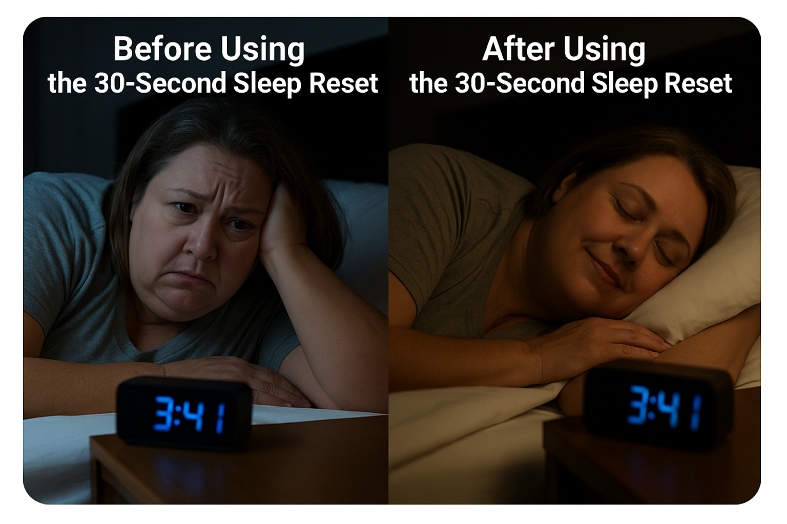 Before and After: 3AM Sleep Struggles vs Peaceful Sleep
